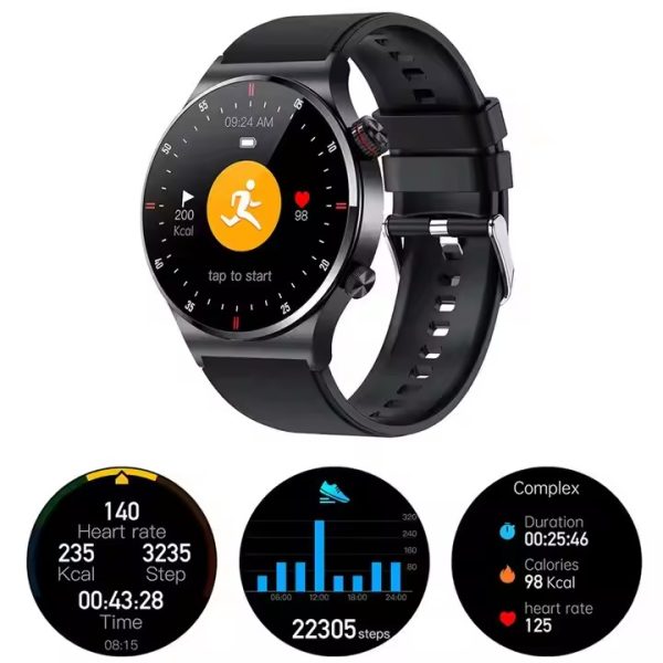 LIGE BW0382 ECG PPG NFC Bluetooth Call Men AMOLED Multifunctional Screen Sport Smartwatch