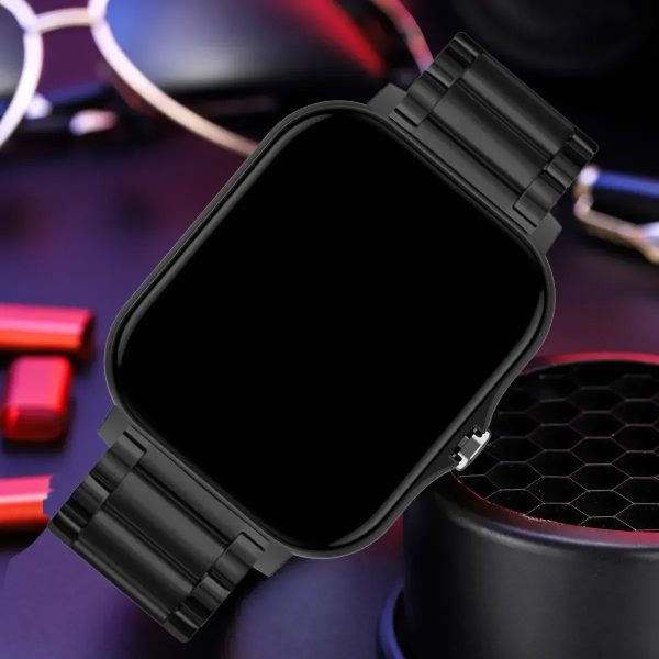 LIGE Full Touch Screen Fitness Tracker Bluetooth Multifunctional Smart Watch GT20 V2.0 Black