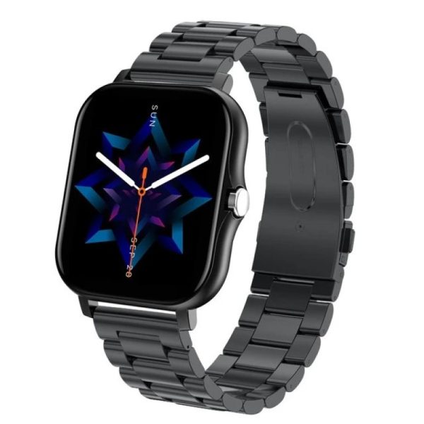 LIGE Full Touch Screen Fitness Tracker Bluetooth Multifunctional Smart Watch (GT20 V2.0 Black)