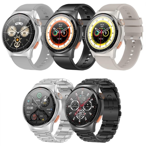 LIGE Latest ECG , PGG NFC GPS Bluetooth call multifunctional Smart Watch XM152 Silver