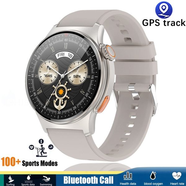 LIGE Latest ECG , PGG NFC GPS Bluetooth call multifunctional Smart Watch XM152 Silver
