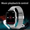 Lige full touch bluetooth calling multifunctional smartwatch gt20 silver