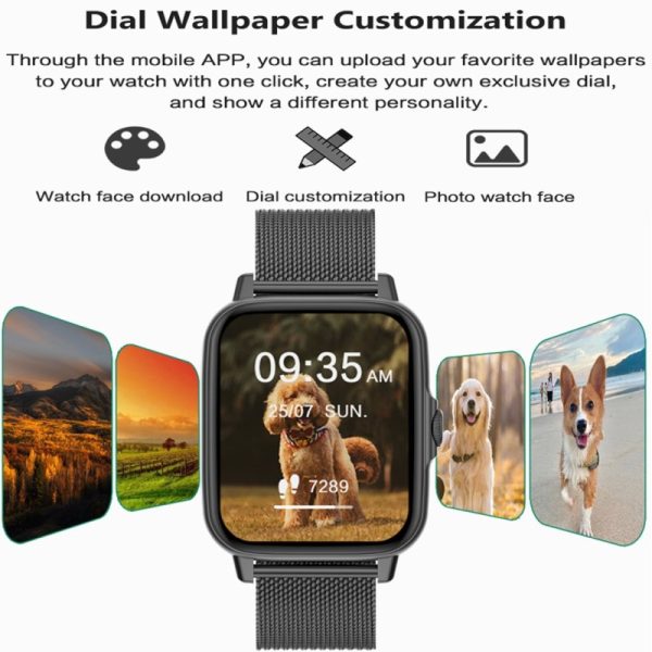 Lige full touch screen fitness tracker bluetooth multifunctional smart watch GT30