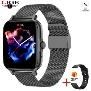 Lige full touch screen fitness tracker bluetooth multifunctional smart watch GT30