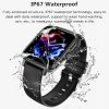 Lige full touch screen fitness tracker bluetooth multifunctional smartwatch GT30