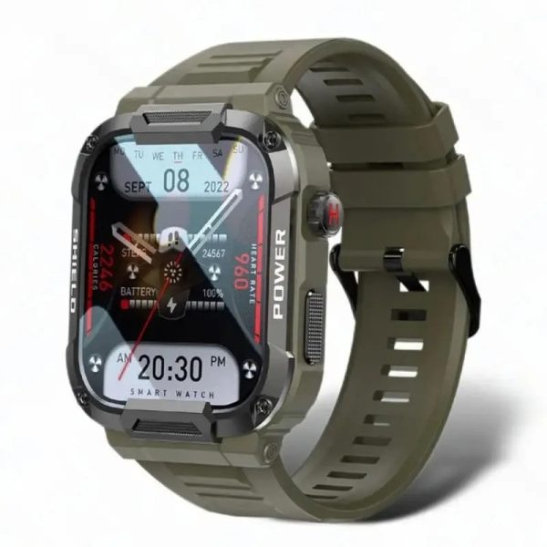 2024 Latest Military Grade Rugged 100% Waterproof Smartwatch