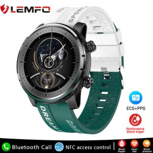 LEMFO LEM QW66 Sports Carbon Fiber Smartwatch Green