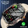 LIGE Bluetooth Calling Rugged Smartwatch Hello White
