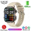 LIGE Bluetooth Calling Rugged Smartwatch Hello White