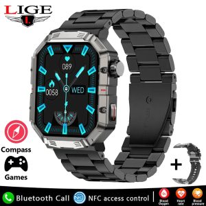 LIGE Military Grade Rugged Triple Defense Smartwatch BW55