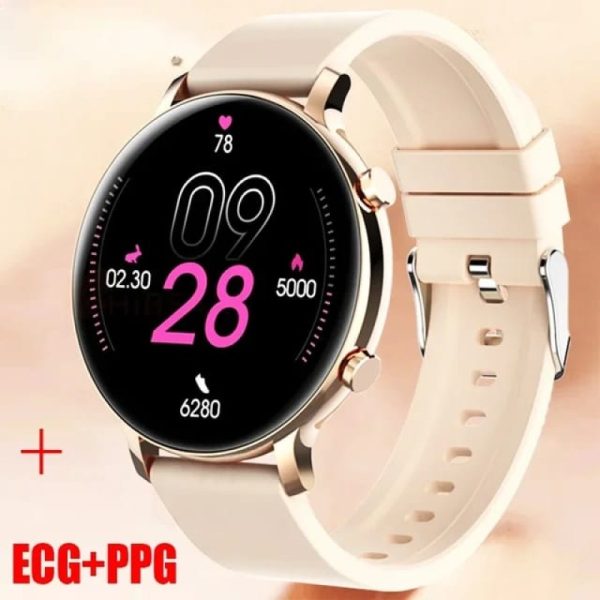 LIGE New Bluetooth Call ECG+PPG Fashion Sport Health Ladies SmartWatch Bracelets.
