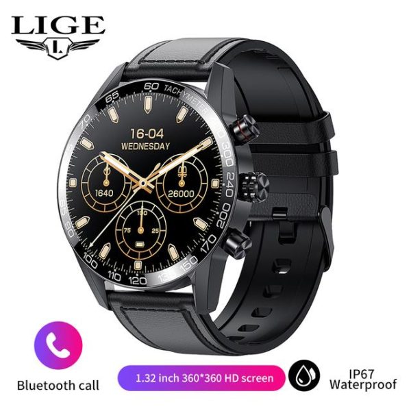 2025 LIGE BW0408 Original AMOLED HD Bluetooth Call Smartwatch