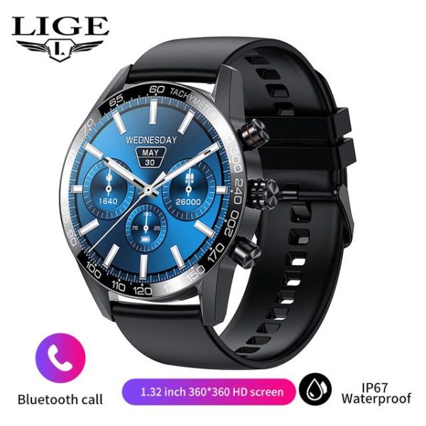 2025 LIGE BW0408 Original AMOLED HD Bluetooth Call Smartwatch