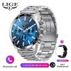2025 LIGE BW0408 Original AMOLED HD Bluetooth Call Smartwatch Silver