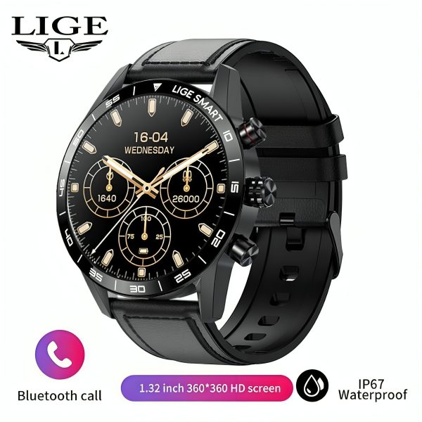 2025 LIGE BW0408 Original AMOLED HD Bluetooth Call Smartwatch