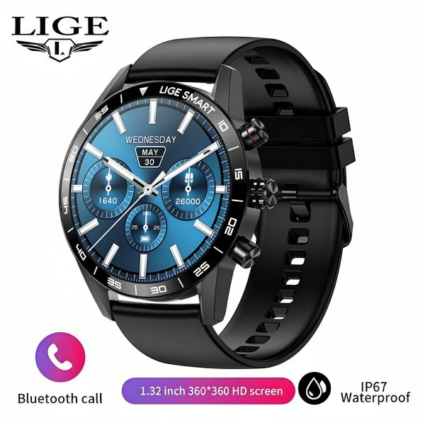 2025 LIGE BW0408 Original AMOLED HD Bluetooth Call Smartwatch