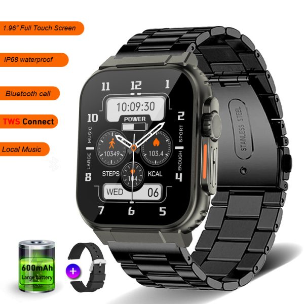 LIGE New 600mAh Long Battery with 100% waterproof Voice Racording Bluetooth Call Multifuntional Smart watch