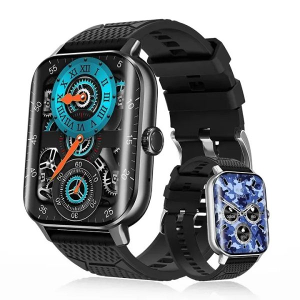 New 2.02-inch curved screen Sports Mens Smart Watch Bluetooth call blood glucose monitoring
