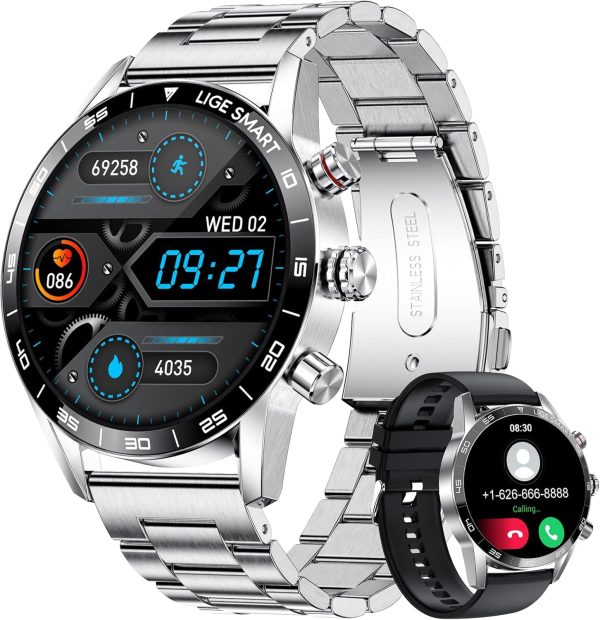 LIGE BW0408S Original AMOLED HD Bluetooth Call Smartwatch