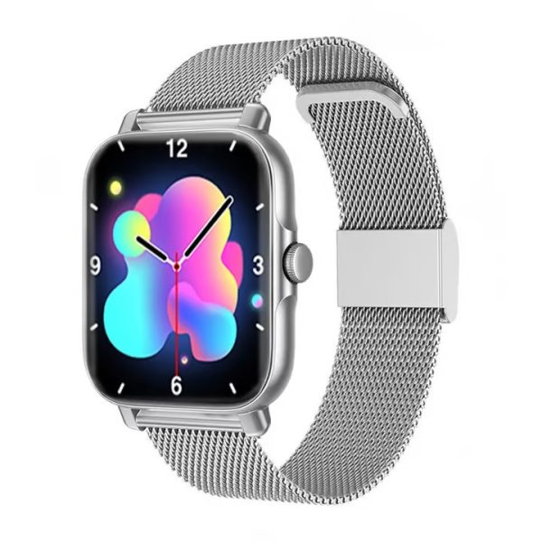 LIGE Full Touch Screen Fitness Tracker Bluetooth Multifunctional Smart Watch Silver