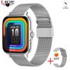 LIGE Full Touch Screen Fitness Tracker Bluetooth Multifunctional Smart Watch Silver