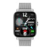LIGE Full Touch Screen Fitness Tracker Bluetooth Multifunctional Smart Watch Silver