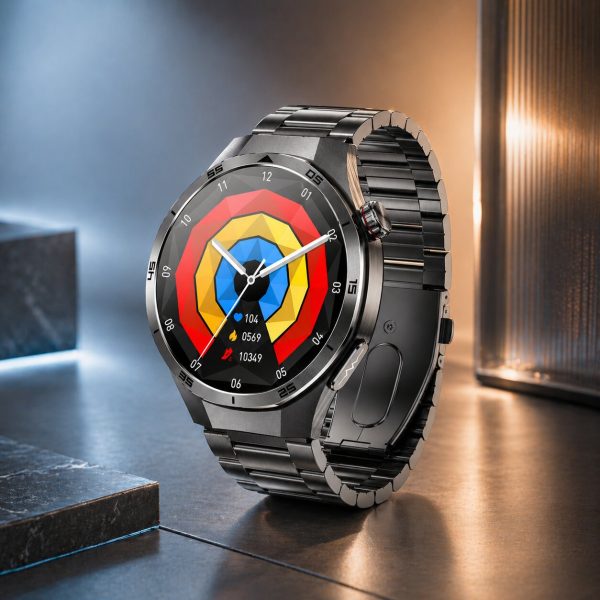 Blood Sugar Monitoring Smartwatch with Bluetooth Calling | Super AMOLED Display | Full Waterproof.