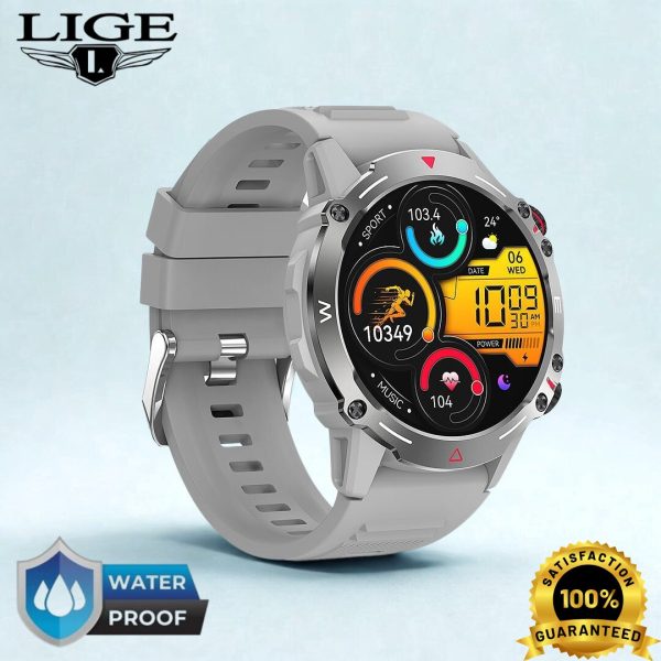 LIGE Super AMOLED Waterproof Smart watch for Men