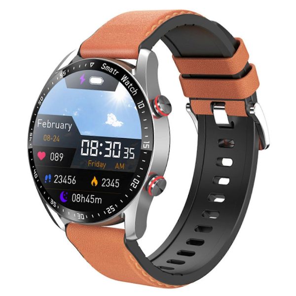 Luxury Design Bluetooth Calling Smartwatch | ECG+PPG Health Monitor, Heart Rate, Blood Pressure, Full Touch Display
