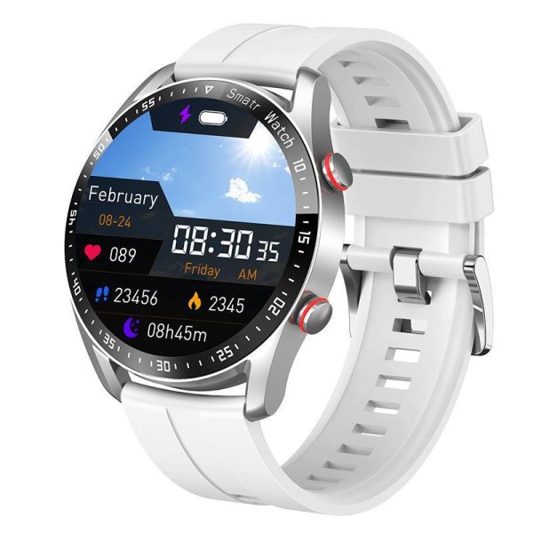 Luxury Design Bluetooth Calling Smartwatch | ECG+PPG Health Monitor, Heart Rate, Blood Pressure, Full Touch Display