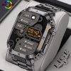 Premium Rugged Smartwatch with Bluetooth Call & AMOLED Display – Full Metal Design Health Tracking Long Battery Backup