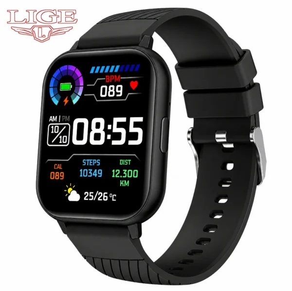 LIGE Alpha Bluetooth Calling Smartwatch with HD Display and Health Tracking