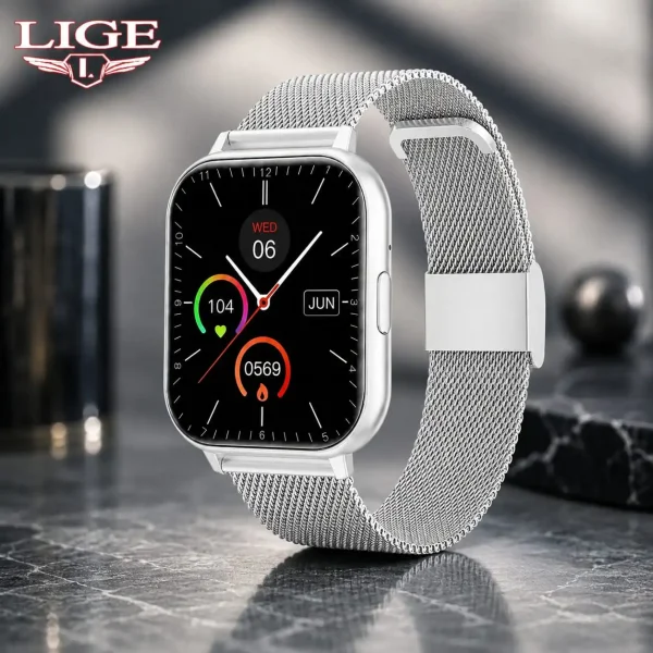 LIGE Alpha Bluetooth Calling Smartwatch with HD Display and Health Tracking