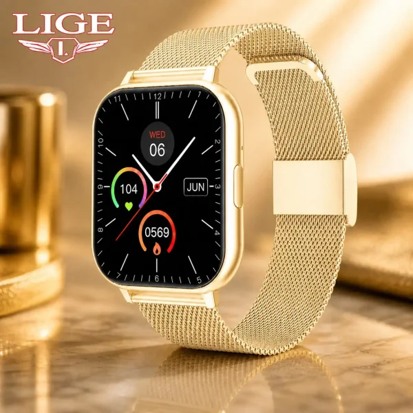 LIGE Alpha Bluetooth Calling Smartwatch with HD Display and Health Tracking