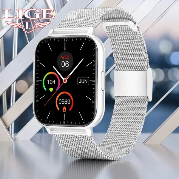 LIGE Alpha Bluetooth Calling Smartwatch with HD Display and Health Tracking