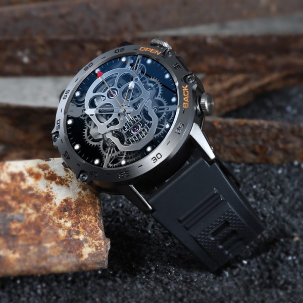 LIGE BW1846 Bluetooth Calling Rugged Smartwatch 1.39 HD Display IP68 Waterproof