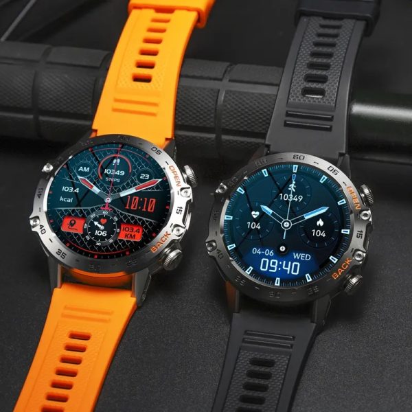 LIGE BW1846 Bluetooth Calling Rugged Smartwatch 1.39 HD Display IP68 Waterproof
